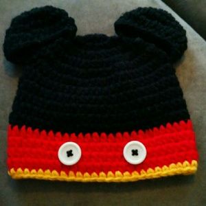 Mickey Mouse Baby Hat (Handmade)